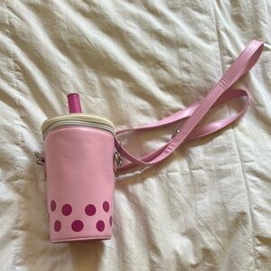 Pink Bubble Tea Crossbody Bag